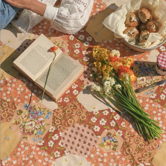 Spell x Wandering Folk - Freda Patchwork Picnic Blanket - Picture 4 of 9